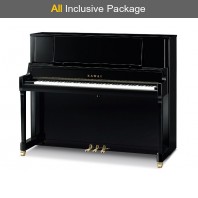 Kawai K-400 Limited Edition Ebony Polished Upright Piano All Inclusive Package